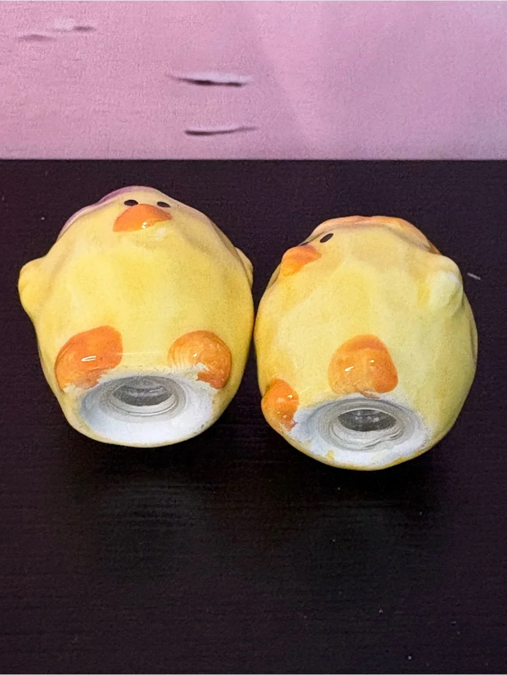 Novelty Chic Salt and Pepper shakers. Easter. Preowned.